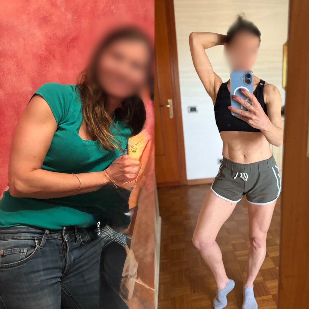 Prima e dopo di un'utente HEAT dopo il percorso Shape Strategy Method